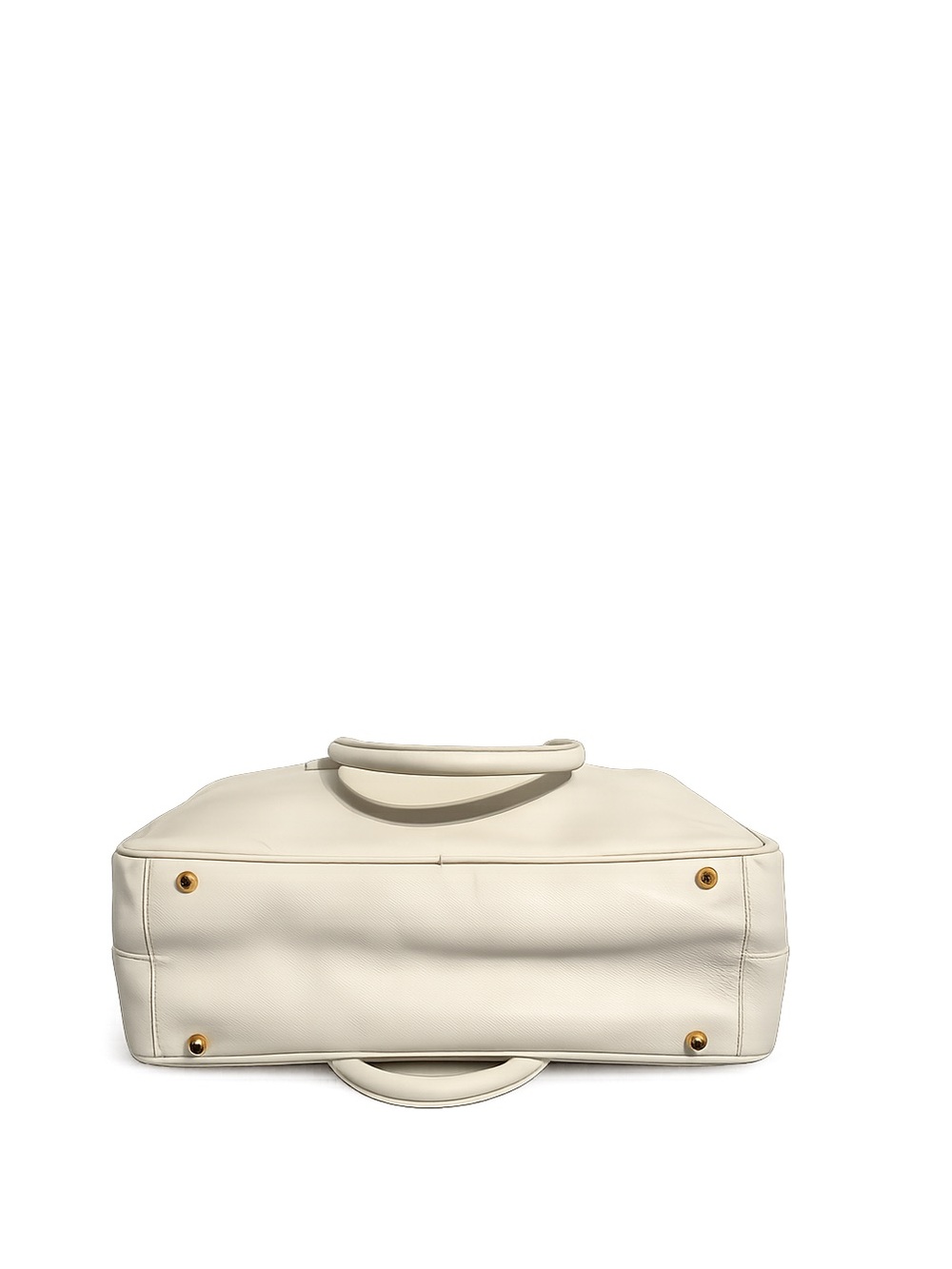 Authentic Prada Bauletto Cream Saffiano Leather Satchel Bag - Picture 9 of 17
